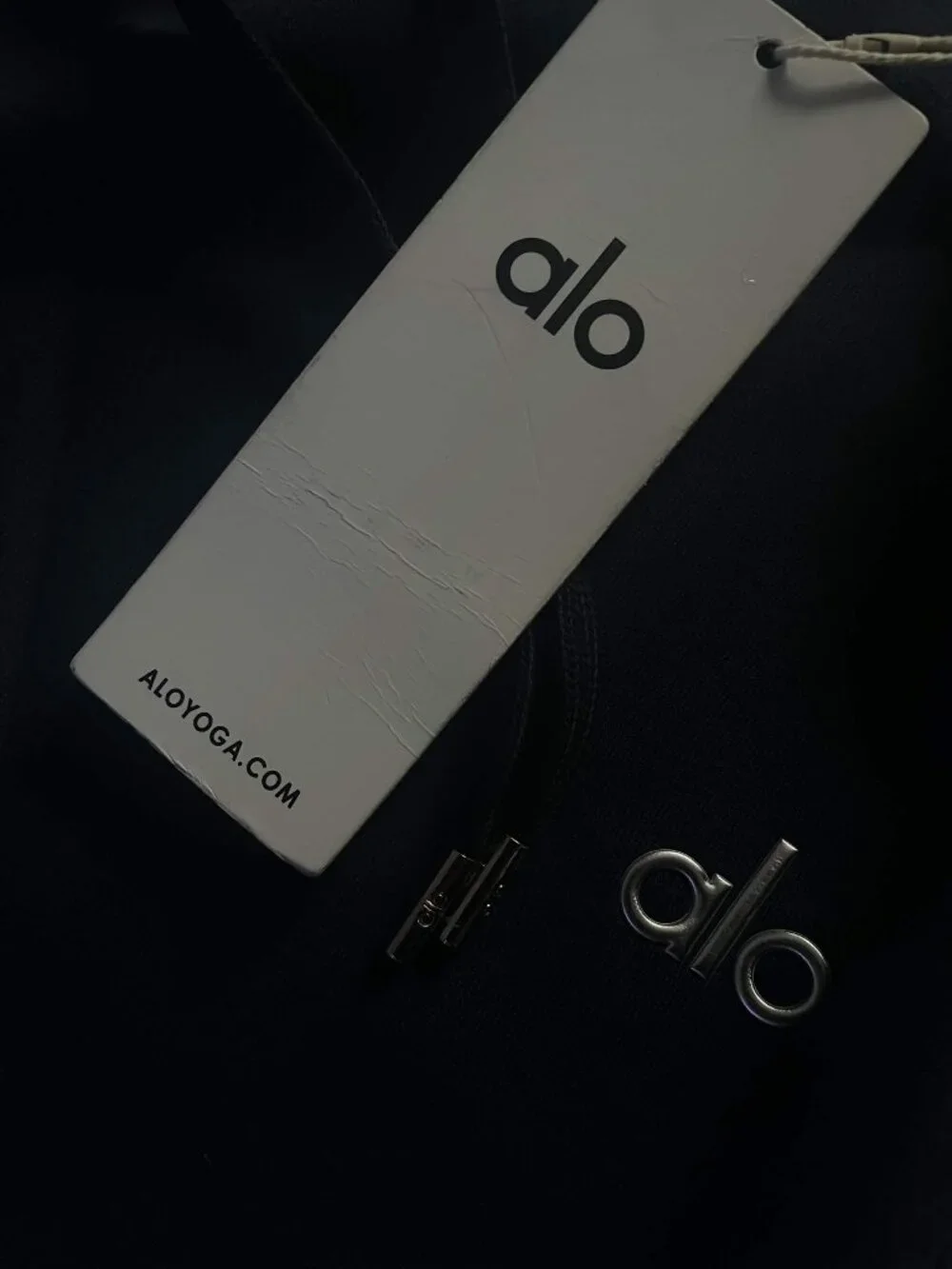 ALO Yoga Unisex Navy Quarter-Zip Hoodie and Jogger Set NWT - Picture 6 of 7